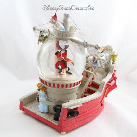 Musical Snow Globe Mr Fly DISNEY Peter Pan Snow Globe Boat 28 cm (R17)