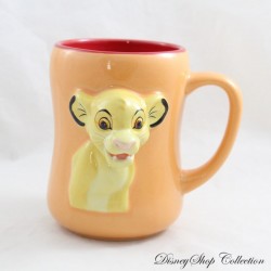 Simba Embossed Mug DISNEYLAND RESORT PARIS The Lion King Orange Disney 3D Ceramic 12 cm