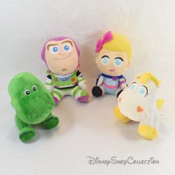 Set Peluche Toy Story DISNEY PIXAR Nicotoy Buzz Lightyear Rex Unicorno e la Pastorella 17 cm