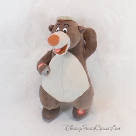 Singing plush bear Baloo DISNEYLAND PARIS The Book of the Musical Jungle 30 cm