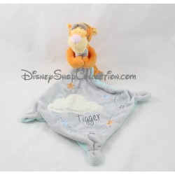 Doudou Tigger DISNEY NICOTOY white handkerchief cloud gray Disney