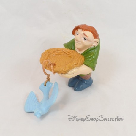 Figura Quasimodo DISNEY McDonald's El Jorobado de Notre Dame pájaro nido pvc McDonald's 9 cm