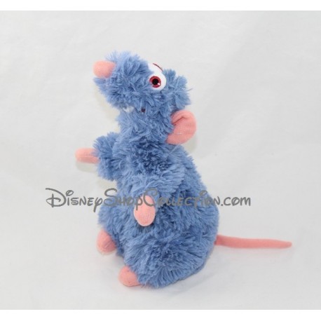 Peluche Rémy rat DISNEYLAND PARIS Ratatouille Disney bleu 20 cm
