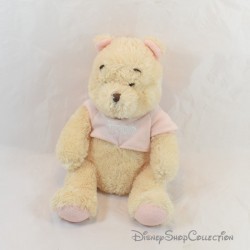 Peluche Winnie the Pooh DISNEY STORE Orejas de punto rosa beige 32 cm
