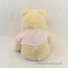 Winnie the Pooh Plush DISNEY STORE Pink Beige Knitted Ears 32 cm