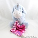 Eeyore plush DISNEY PTS SRL handkerchief pink bow stripes 30 cm