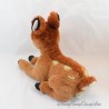 Peluche Interactive Bambi DISNEY BANDAI marron animée éternue et bouge la tête 30 cm