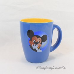 Mug Mickey DISNEY Esso bleu jaune tasse en céramique Mickey magicien 10 cm