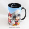 Embossed mug with rhinestones DISNEYLAND PARIS Mickey Minnie Eiffel Tower glitter 3D Disney 13 cm
