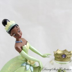 Snow globe princesse Tiana DISNEYLAND PARIS La Princesse et la grenouille Naveen boule à neige résine 12 cm