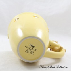 Embossed Mug Winnie the Pooh DISNEY STORE Bees 3D Ceramic Mug Yellow Orange 11 cm