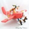 Grande Goofy DISNEY Avión Figura Roja Resina Goofy en avión 35 cm