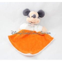 Doudou Mickey DISNEY NICOTOY Simba Toys orange white diamond plate