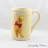 Winnie the Pooh Embossed Mug DISNEY STORE Winnie the Pooh Since 1966 Yellow 13 cm