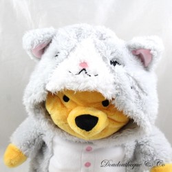 Peluche Winnie l'ourson DISNEY Simba Toys déguisé en chat gris 32 cm