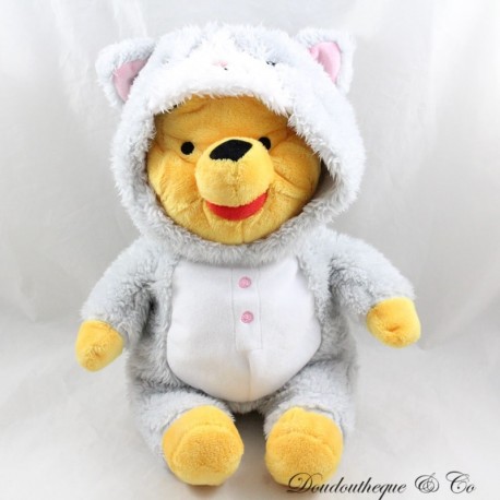 Winnie the Pooh Peluche DISNEY Simba Giocattoli Travestito da Gatto Grigio 32 cm