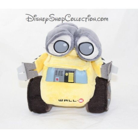 Peluche Wall.E DISNEY PIXAR Nicotoy robot jaune gris 25 cm