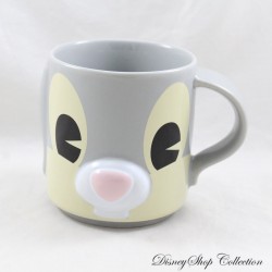 Taza en relieve Pan Pan Bunny DISNEY STORE Bambi Face Mug 3D Panpan Gris 12 cm
