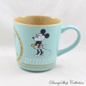 Mug Mickey Minnie DISNEY STORE Perfect pair Side by Side Hand in hand bleu marron