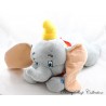 Peluche sonore éléphant Dumbo DISNEY allongé musical gris 54 cm