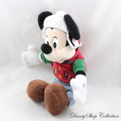 Plüsch Mickey DISNEY Chapka Jeansjacke rot grün 26 cm