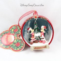 Boule de Noël Mickey et Minnie DISNEYLAND PARIS Joyeux Noel