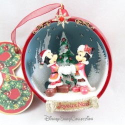 Boule de Noël Mickey et Minnie DISNEYLAND PARIS Joyeux Noel