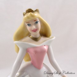 Principessa Aurora DISNEY Statuetta in Ceramica Bella Addormentata nel Bosco Abito in Porcellana Rosa 16 cm
