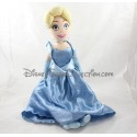 Poupée peluche Cendrillon DISNEY STORE robe bleue Cinderella 53 cm