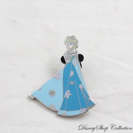 Elsa Pin DISNEYLAND PARIS Frozen Outfit Vestido Copos de Nieve Trading Pin 5 cm (R16)