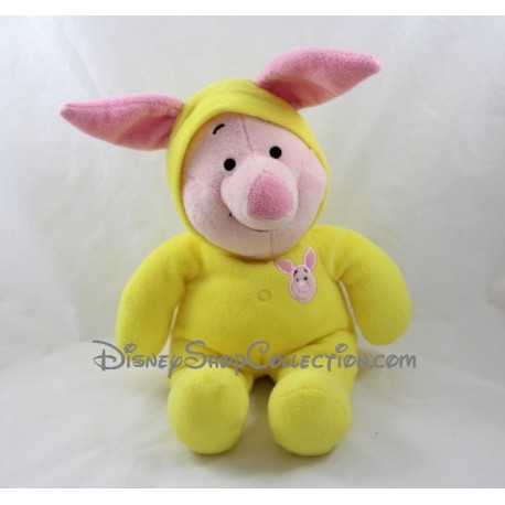 Cerdo de peluche Pigglet DISNEY pijama amarillo 38 cm Cerdo de peluche Pigglet DISNEY pijama amarillo 38 cm