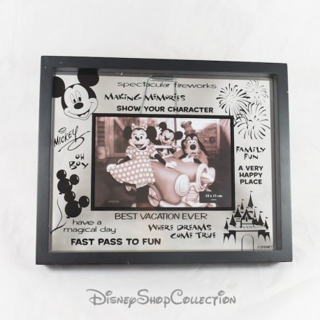 Erinnerungen Mickey DISNEY WORLD Erinnerungen schaffen Bester Fotorahmen aller Zeiten schwarz 28 cm