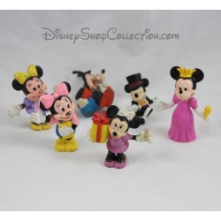 Lot de 6 Figurines DISNEY Mickey Minnie Dingo vintage pvc