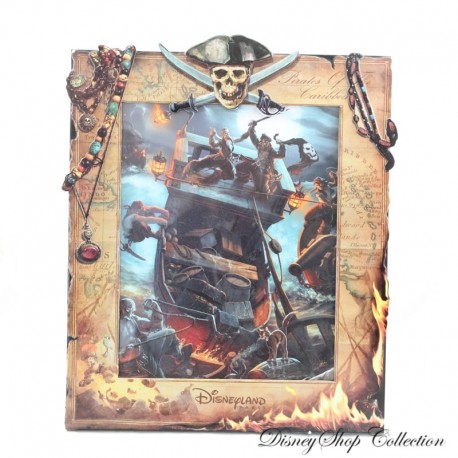 Cadre photo Pirates des Caraïbes DISNEYLAND PARIS carton relief Pirates of the Caribbean 36 cm