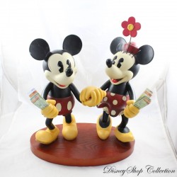 Figurine en résine médium Mickey Minnie DISNEY PARKS Pie Eyed Richard Sznerch Art of 37 cm
