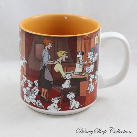 Tazza Scena 101 Dalmata DISNEY STORE Classici Roger Anita pianoforte cuccioli 10 cm