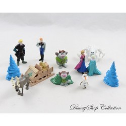 Lot de 12 figurines La Reine des neiges DISNEY ensemble Pvc playset