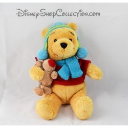 Plush Winnie the Pooh DISNEY STORE Hat scarf winter 30 cm