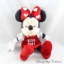 Plush Minnie DISNEY Dress Red Kiss Me Hearts Kisses 27 cm