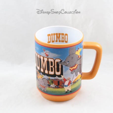 Dumbo Becher DISNEY STORE orangefarbener Keramikbecher