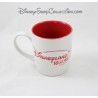 Minnie DISNEYLAND PARIS taza de taza de cerámica blanca y roja 