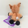 Plush Doe Handkerchief Bambi DISNEY NICOTOY Bambi Brown Purple 26 cm