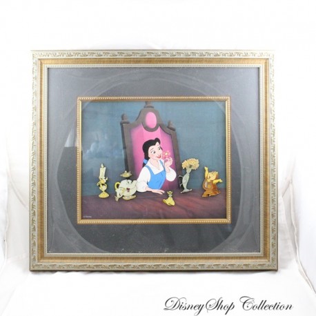 Beauty and the Beast WALT DISNEY GALLERY 10th Anniversary Commemorative Chalkboard Pin Frame