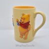 Embossed Mug Winnie the Pooh DISNEY STORE Blue Star Balloon Mug Ceramic Orange 3D 13 cm