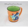 DISNEY STORE Eeyore embossed mug cup orange green ceramic 3D 10 cm