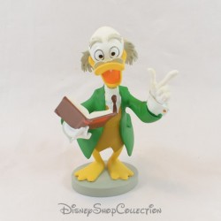 Duck Resin Figurine Donald Dingue DISNEY Hachette Scholar Ludwig Von Drake 13 cm