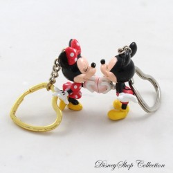 Porte-clés duo Mickey et Minnie DISNEYLAND PARIS coeur aimanté