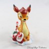 Figurine en résine Bambi DISNEY Bambi Noël botte et cane a sucre 7 cm