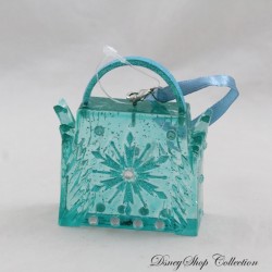 Elsa DISNEY STORE Mini Borsa Decorativa Ornamento Blu Congelato 9 cm