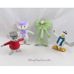 Lot de 4 figurines Bernard et Bianca DISNEY Orville et Frank